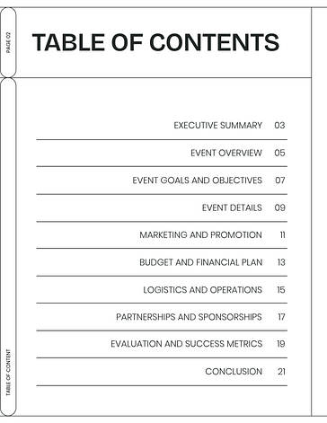 Modèle de proposition d‘événement multifonctionnel