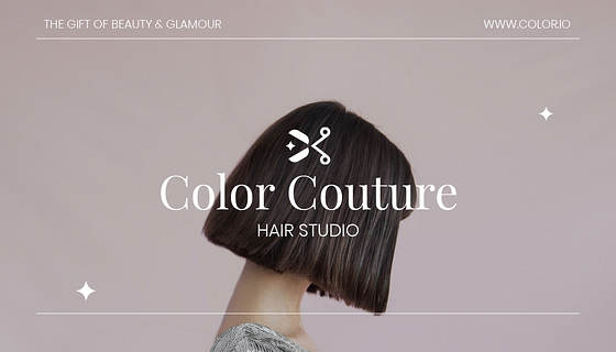 Designs de cartes-cadeaux pour salons de coiffure