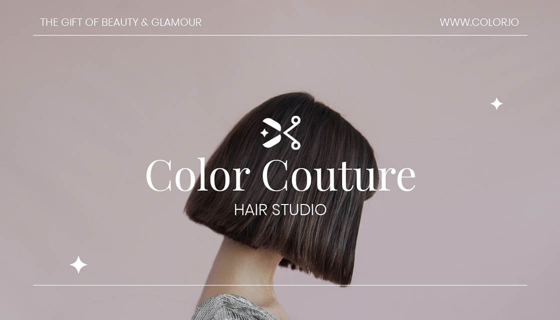 Hair Salon Gift Card Designs Renderforest