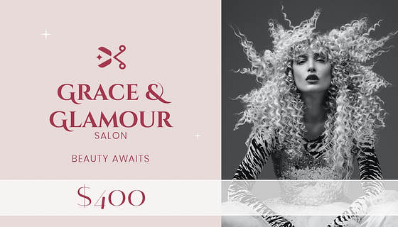 Designs de cartes-cadeaux pour salons de coiffure