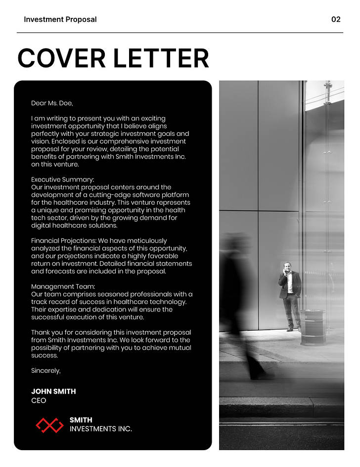 Corporate Investment Proposal Template Renderforest