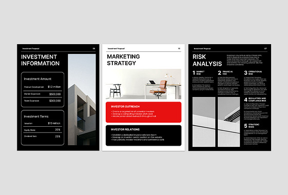 نماذج العروض الاستثمارية للشركات