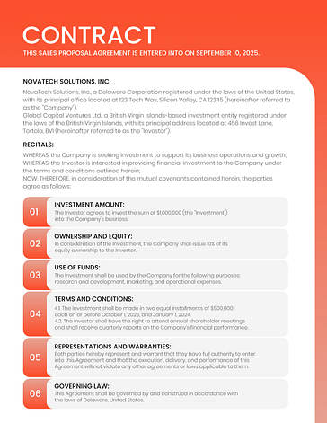 نموذج عروض مبيعات احترافية