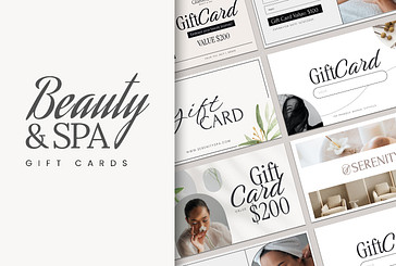 Tarjetas de regalo para salón de belleza y spa