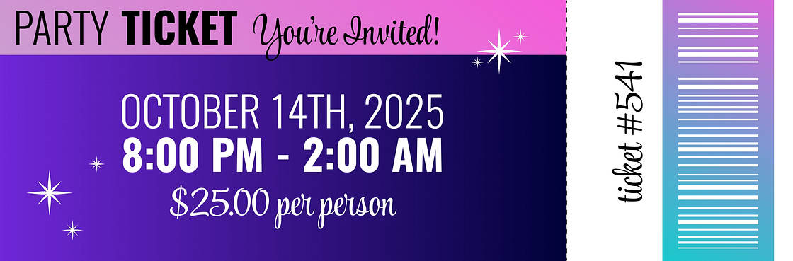 Vibrant Party Tickets Renderforest