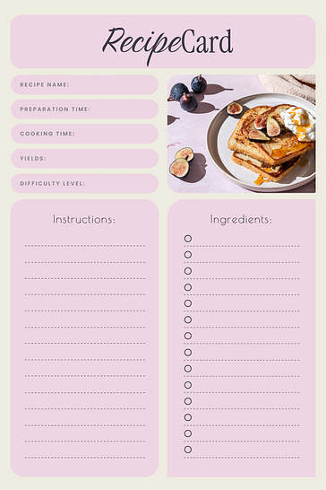 Карточки Простых Кулинарных Рецептов