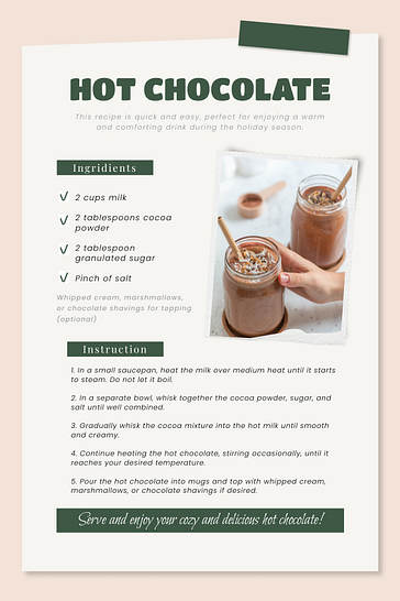 بطاقات وصفات شرائح جميلة