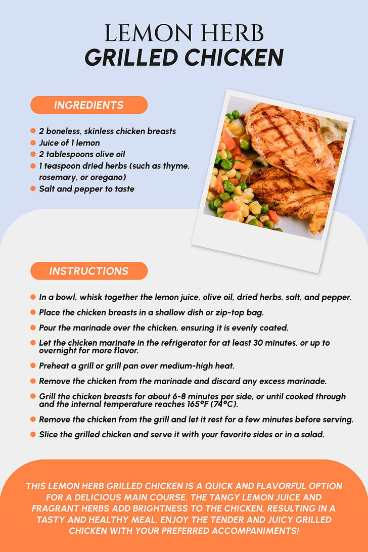 Picture Perfect Recipe Cards | Renderforest