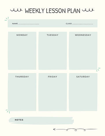 楽しいレッスンプランのテンプレート