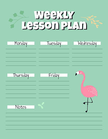 楽しいレッスンプランのテンプレート