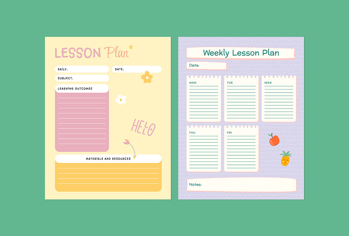 Fun Lesson Plan Templates | Renderforest