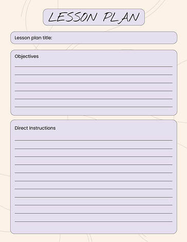 教師用授業プラン用テンプレート