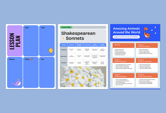 نماذج خطة دروس رياض الأطفال