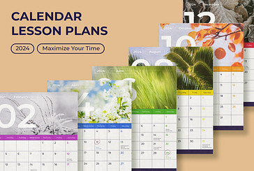 Planos de Aula com Modelos de Calendário