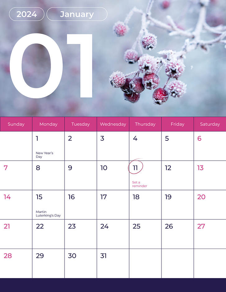 Calendar Lesson Plan Templates | Renderforest