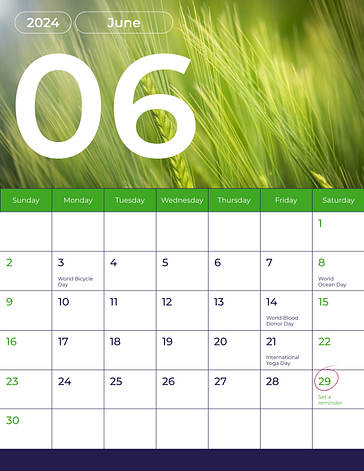 Planos de Aula com Modelos de Calendário