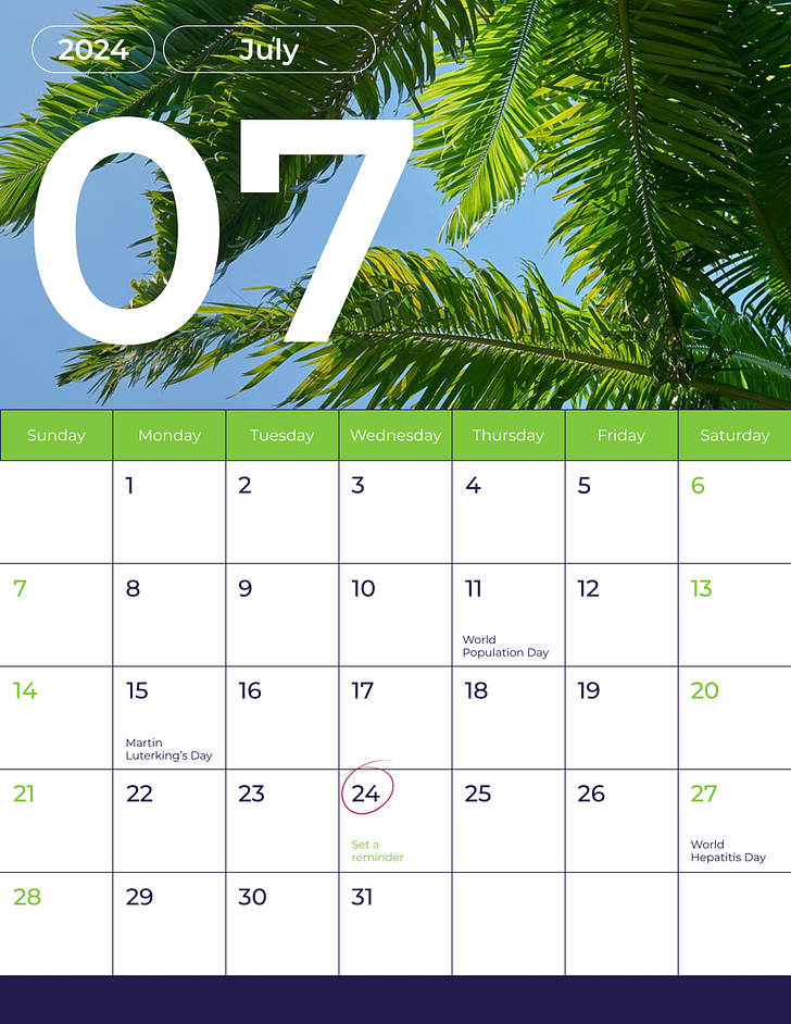 Calendar Lesson Plan Templates | Renderforest