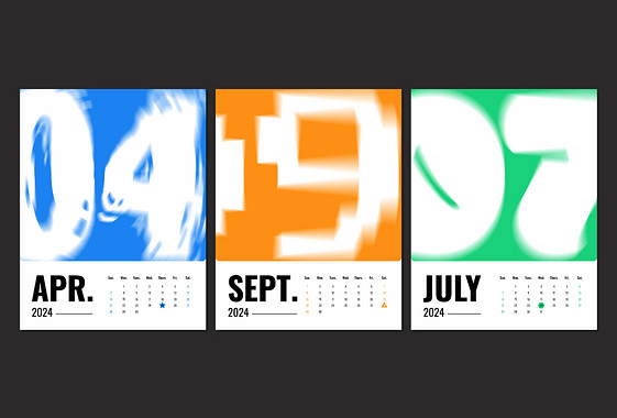 Calendriers abstraits de plans de cours
