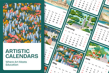 Plans de cours avec calendriers illustrés