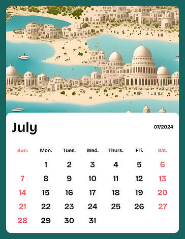 Illustrierte Kalender-Lehrpläne
