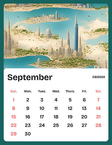 Illustrierte Kalender-Lehrpläne