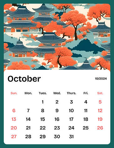 Illustrierte Kalender-Lehrpläne