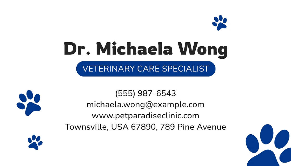 Veterinary Business Cards | Renderforest