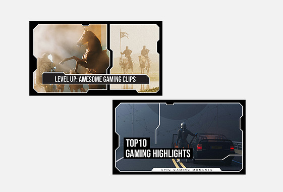 Эпические игровые миниатюры для YouTube