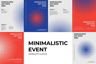 Minimalistische Veranstaltung Werbespot