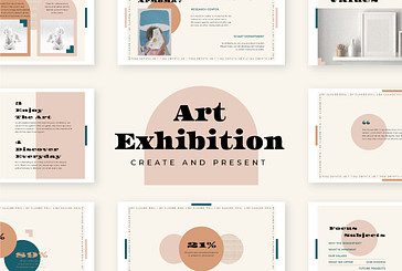 Diapositivas de Acogida de Exposición de Arte