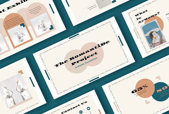 美術展レセプション用のスライド