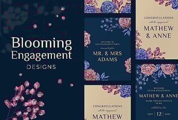 Blühende Engagement Designs