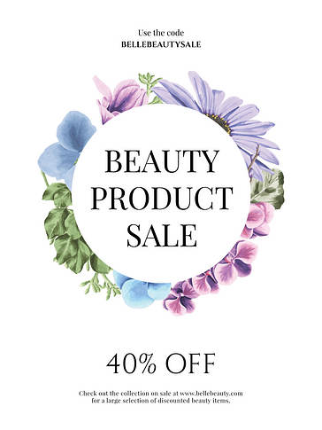 Set Floral de Marca de Belleza
