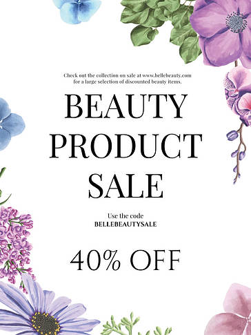 Set Floral de Marca de Belleza