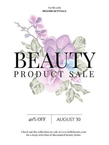 Set Floral de Marca de Belleza