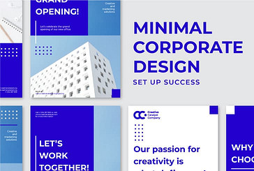 Minimalistisches Corporate Designpaket