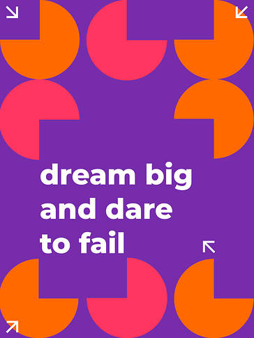 不均一な形状の引用デザイン