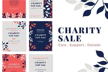 Pack de designs pour la vente de charité