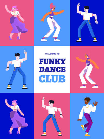 Kit de Designs Noite de Dança Animada