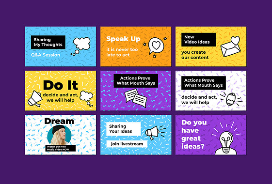 Annonces de fond à motifs