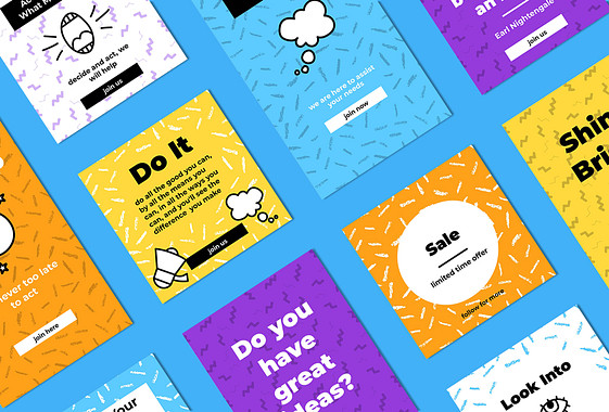 Annonces de fond à motifs