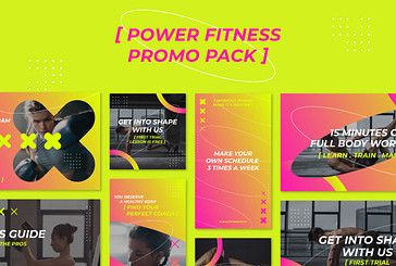 Paquete de Portadas de Fitness de Potencia