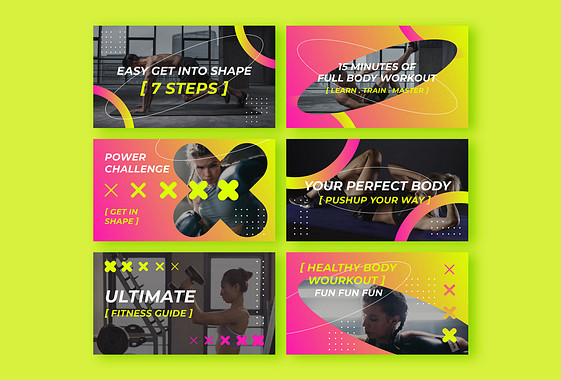Дизайн обложки для фитнес-клуба