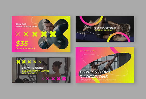 Дизайн обложки для фитнес-клуба