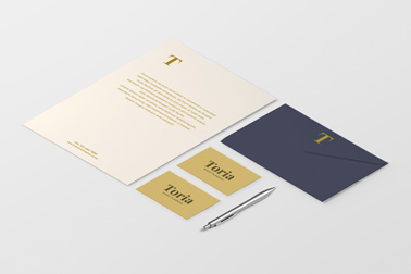 Flyer, cartes de visite et une enveloppe
