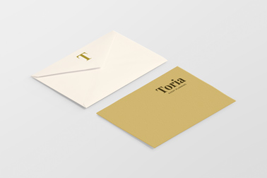 Carte de visite avec une enveloppe