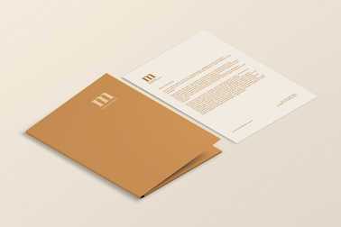 Dossier avec un prospectus d'entreprise
