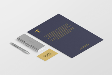 Carte de visite, un flyer et un stylo