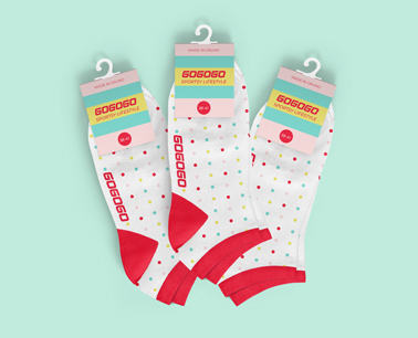 Three Pairs of Socks with Hang Tags