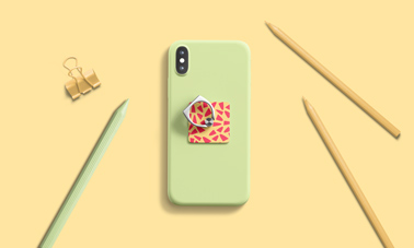 Anel Suporte para Celular ao lado de alguns Lápis